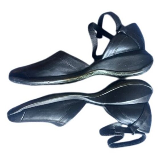 BCBG Maxazria Blk Vegan Leather Ballet Core Ankle Strap Chunky Platform Shoes 8M - Picture 3 of 7